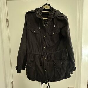 Black Cargo Jacket from Aritzia